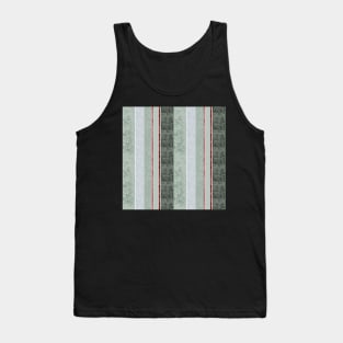 wallpaper sage and red stripes Tank Top